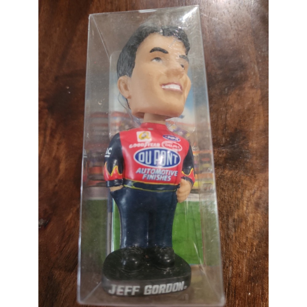 NASCAR Jeff Gordon Bobble Dobbles Mini Bobblehead 2002 DuPont Racing Figure New